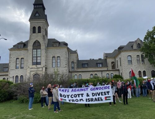 Protestors demand answers from K-State on financial relationship with Israel