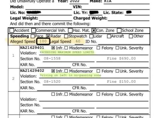 Driver caught doing 100mph near Junction City