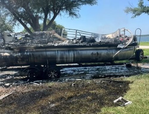 Camper fire spreads to pontoon boat at Milford campground
